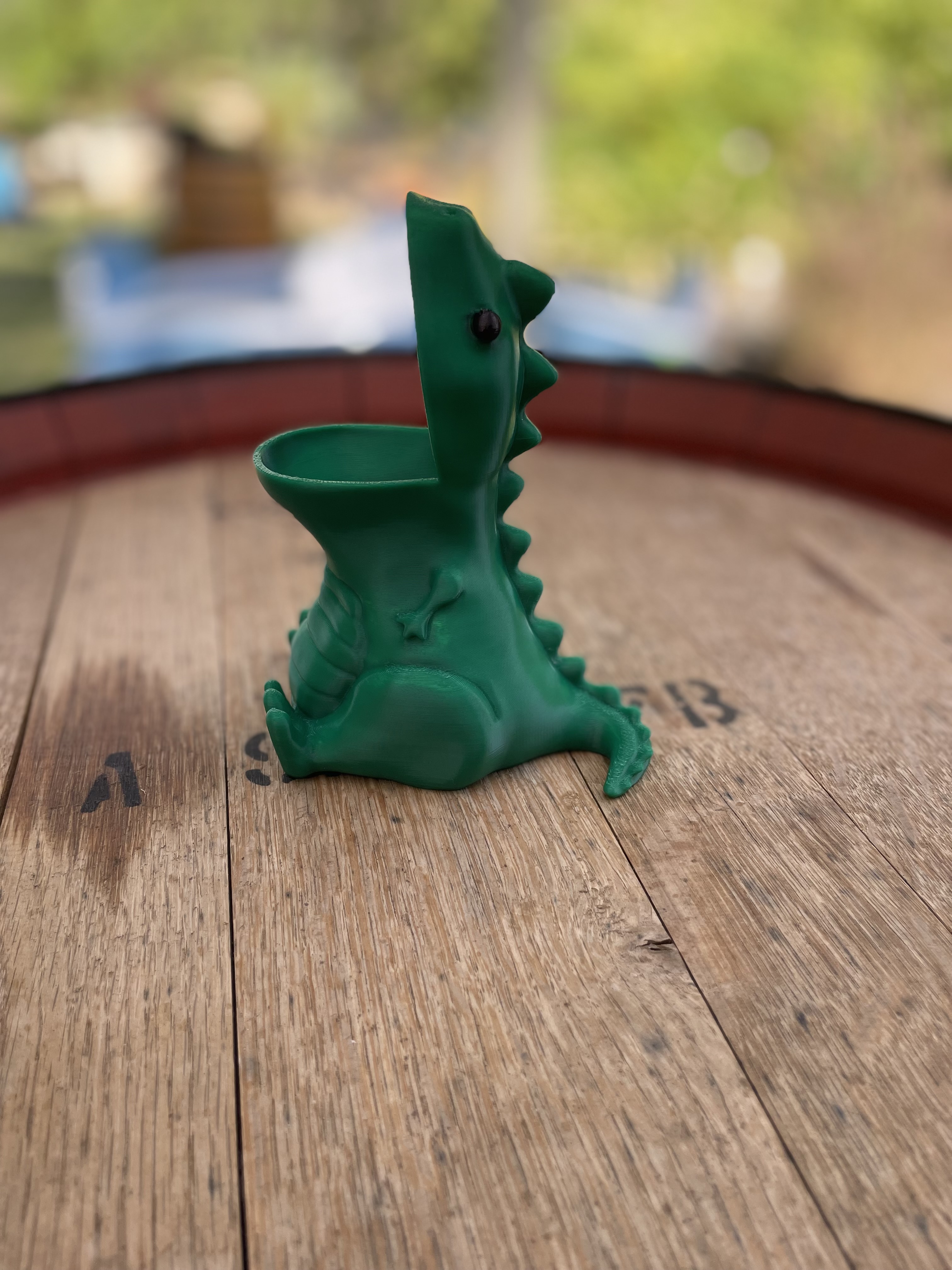 Dinosaur pencil holder